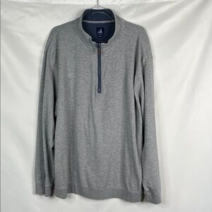 johnnie-O Light Gray Sully 1/4 zip